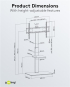 Goobay TV-Bodenständer Basic L 