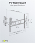 Goobay TV-Wandhalter Basic FULLMOTION L 