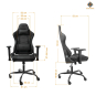 Deltaco Gamingstuhl schwarz      GAM-096 