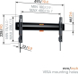 Vogels TVM3405SP sw OLED Fix. Wandhalter 