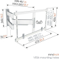 Vogels TVM5645 ws TV-Wandhalter schwenk. 