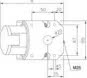 ABL CEE Wandsteckdose, IP44, 32A, D52S30 