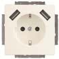 BJ Schuko/USB Steckdose  20 EUCB2USB-884 