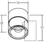 BRUM LED-Anbaustrahler Circle   12062173 