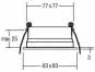 BRUM Einbauring quadratisch zu  82040170 