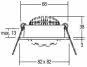 BRUM LED-Einbaus. Alu 7W 2700K  12262253 