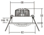 Brumberg LED-Einbaustrahler 350 12371633 
