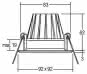 BRUM LED-Einbaustrahler 700mA,  12530073 