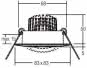 BRUM LED-Einbaustrahler eckig Weiß  BB14 