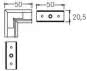 BRUM L-Verbinder zu 53602 weiss 53055070 