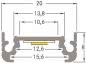 BRUM LED-Flachprofil 20x8mm     53600260 