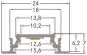 BRUM Alu-Flügel-Profil 24 x 7mm 53651260 