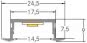 BRUM LED-Einbauprofil 24,5x9mm, 53657080 