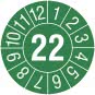 Cimco Prüfplaketten 22 grün       182694 