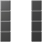 Jung Tastensatz 4fach kpl     A504TSAANM 