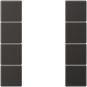 Jung Tastensatz 4fach kpl     AL2504TSAD 