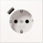 Jung SCHUKOsteckdose m.USB  LS1520-18AWW 