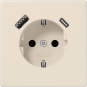 Jung SCHUKOsteckdose m.USB   LS1520-15CA 