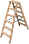 Krause Holz-Stufen-Doppelleiter 2x6 