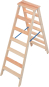 Krause Holz-Stufen-Doppelleiter 2x7 