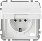 Merten SCHUKO-Steckdose m.Klappd. 233014 