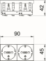 OBO STD-D0 RW2 Steckdose 0° 2f 