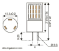 S&H LED-Röhrenform 45SMD           31397 