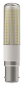 S&H LED-Röhrenlampe 18x90mm B15d   31581 