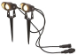 S&H LED Gartenspot schwarz 2er-Set 88191 