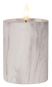 S&H LED-Kerze Marmoroptik          88217 