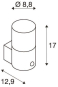 SLV GRAFIT E27 round Sensor      1006179 