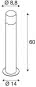 SLV GRAFIT E27 60 Pole round     1006181 