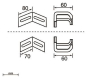 Unex Winkelverbinder horizontal 66841-48 