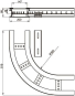 Unex Flachbogen 90  lichtgrau   67206-04 
