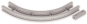 Unex Flachbogen 90  lichtgrau   67207-04 
