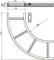 Unex Flachbogen 90  lichtgrau   67507-04 