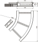 Unex Flachbogen 45  lichtgrau   67637-04 