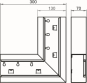 OBO GS-SFS70130RW Flachwinkel 