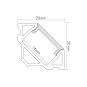 Nobile Alu Eck-Profil 3 TP 2m 5011147806 