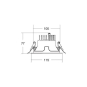 Brumberg LED-Einbaudownlight  40612173DA 