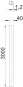 OBO S40W A2 Edelstahlrohr o.Gewinde  40 