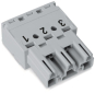 WAGO 770-253 Stecker,3-polig,grau 