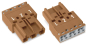 WAGO 770-1373 Stecker,3-polig,braun 