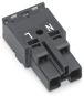 WAGO 770-212 Stecker,2-polig,schwarz 