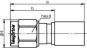 TEGA SMA-Kabelstecker Cr/Cr    100024634 
