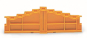 WAGO 727-217 4-Etagen-Abschlussplatte, 