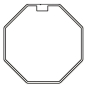 Rademacher 4041-6 Achtkantstahlwelle 6m 