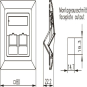 TG Modulaufnahme 80x80 2fach H02010A0040 
