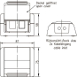 TG Gehäuse AP 75x86x58mm     H02000A0070 