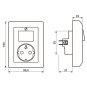 JG Schuko-Steckdose /Wechsels. AS5576UWW 